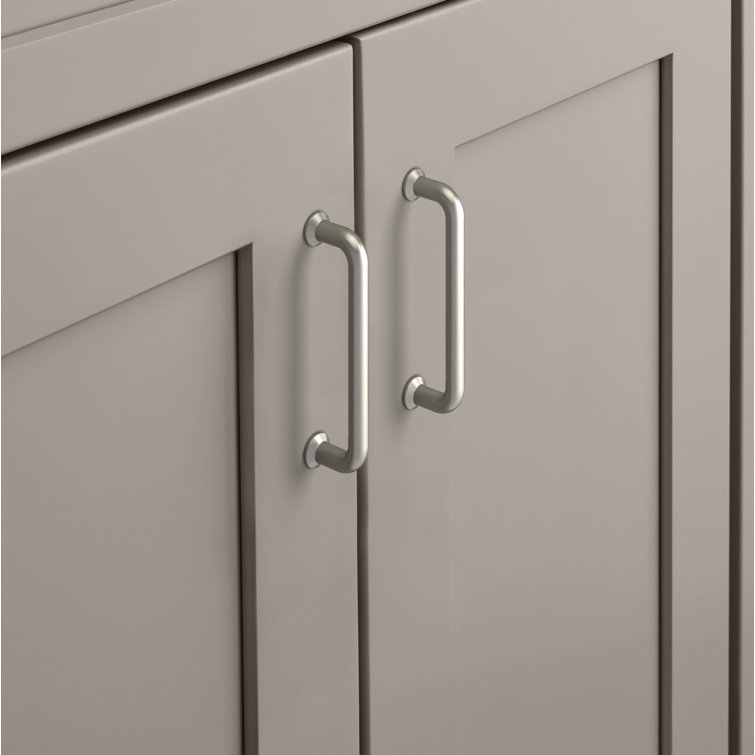 Satin Nickel Brushed Cabinet Bar Pull with Mounting Hardware
