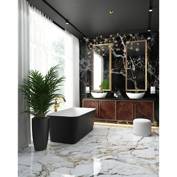 Polished Nickel Single Hole Brass Bathroom Faucet