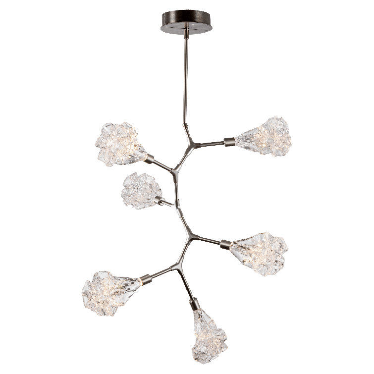 Bronze Sputnik 31.8'' Vine-Inspired Chandelier with Hand-Polished Steel