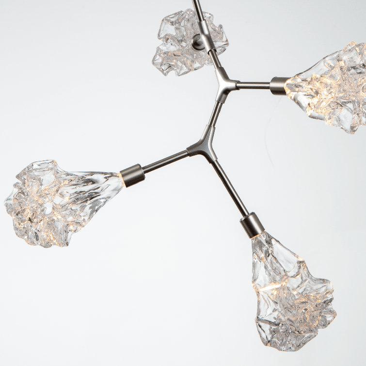 Bronze Sputnik 8-Light Flowering Vine Chandelier