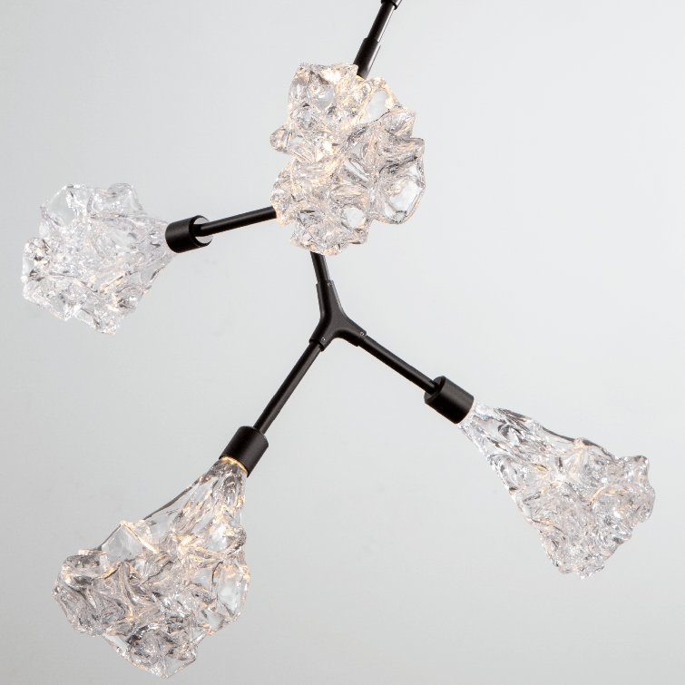Bronze Sputnik 8-Light Flowering Vine Chandelier