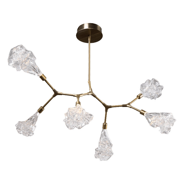 Bronze Sputnik 8-Light Linear LED Chandelier