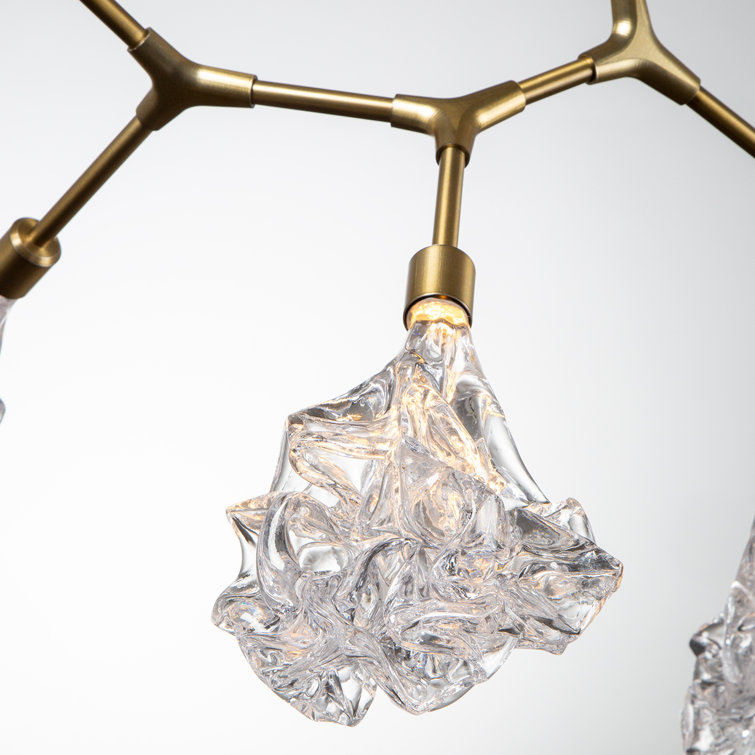 Bronze Sputnik 8-Light Linear LED Chandelier