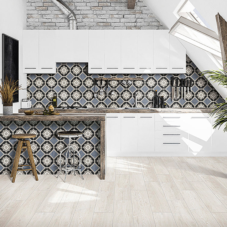 Ventura Starwood 8" x 8" Multicolor Matte Porcelain Tile