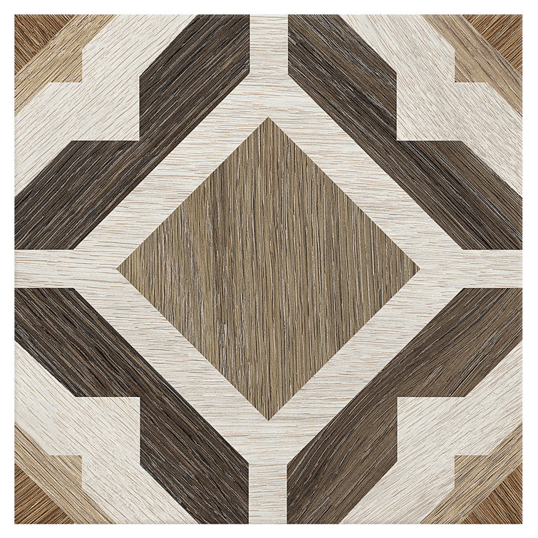 Ventura Starwood 8" x 8" Multicolor Matte Porcelain Tile