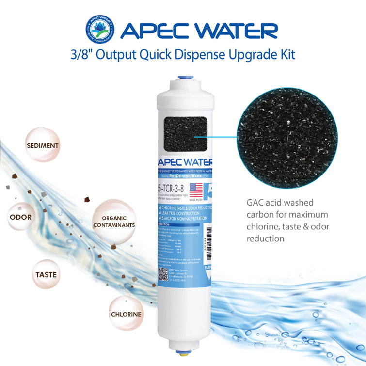 High-Flow Under-Sink Water Filtration Kit with Coconut Shell Carbon