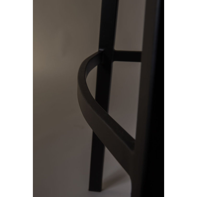 Brown Faux Leather and Steel 26'' Counter Stool Set