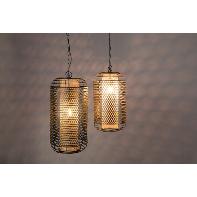 Archer Black LED Metal Lantern Pendant Light