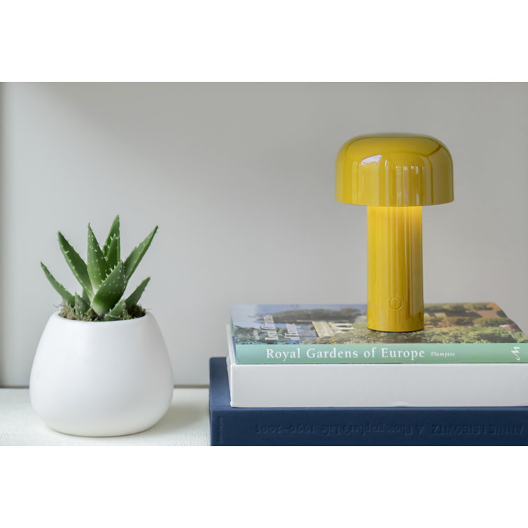 Yellow Cordless Adjustable Outdoor Kids LED Table Lamp