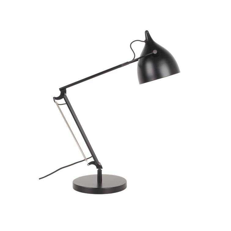 Adjustable Matt Black Metal Desk Lamp for Kids