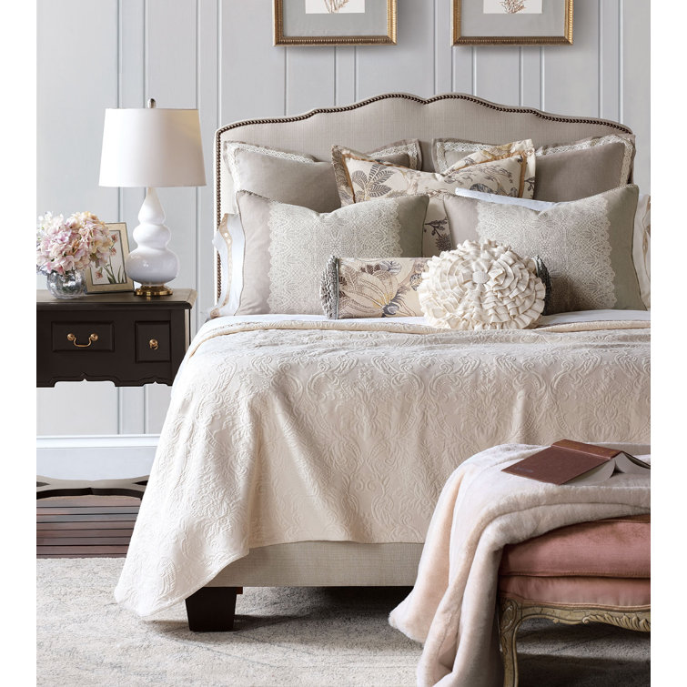 Standard Gray and White Polyester Sham