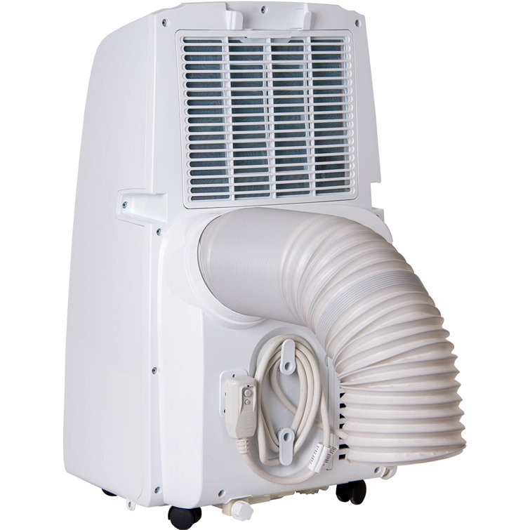 AireMax 8,000 BTU White Portable Air Conditioner with Heater and Remote