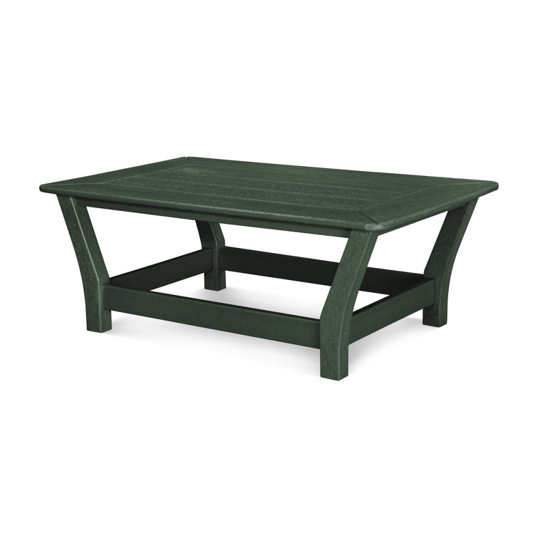 Harbour Green Polywood Slat Outdoor Coffee Table