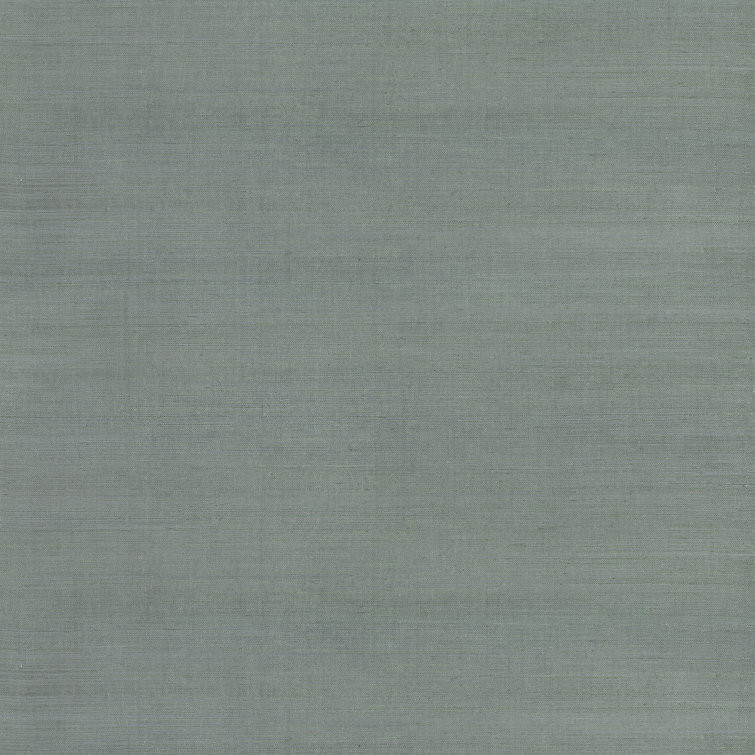 Aquamarine Non-Pasted Grasscloth Wallpaper Roll
