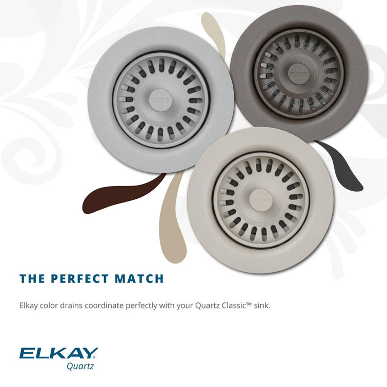 Elkay Black Quartz Single Bowl Drop-In Kitchen Sink