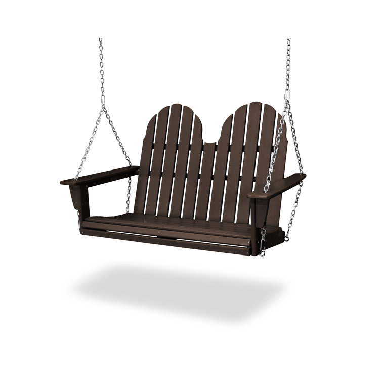 Mahogany Coastal Adirondack 48" Swing with Chains