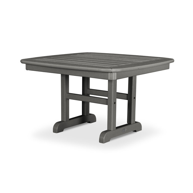 Slate Grey 31" POLYWOOD Nautical Outdoor Conversation Table
