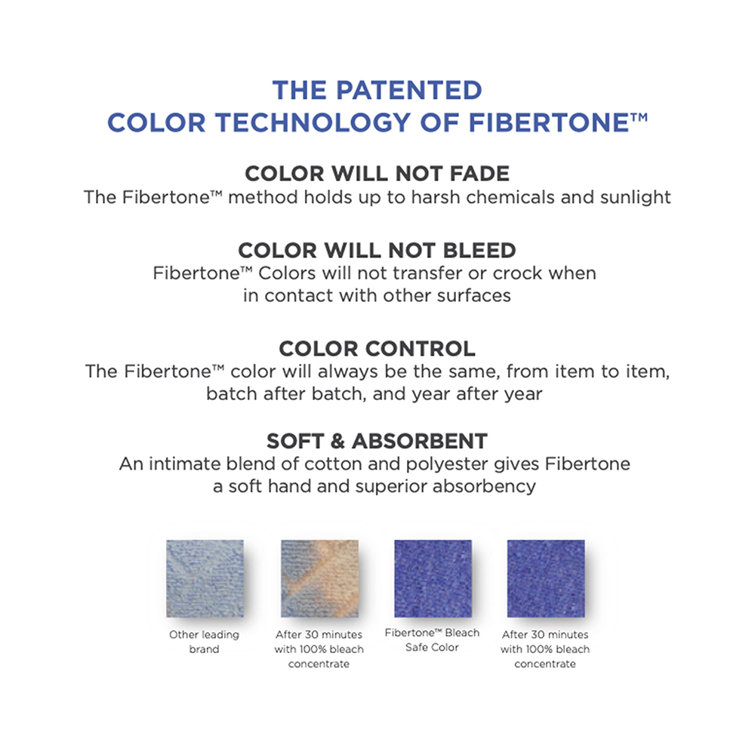 Fibertone Coral Diamond Print Antimicrobial Beach Towels, 60x30, Set of 4
