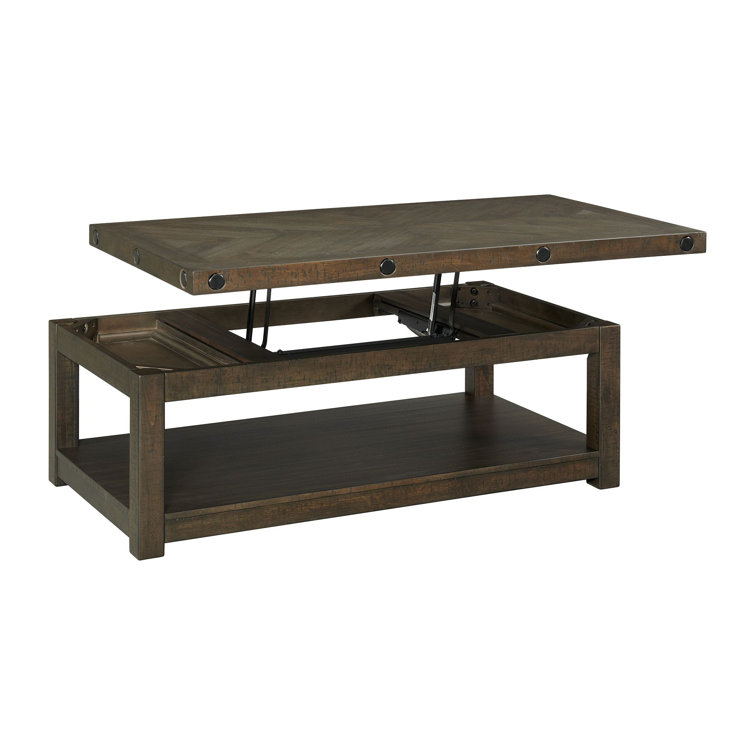 Rio 3PC Distressed Charcoal Acacia Wood Coffee & End Tables Set