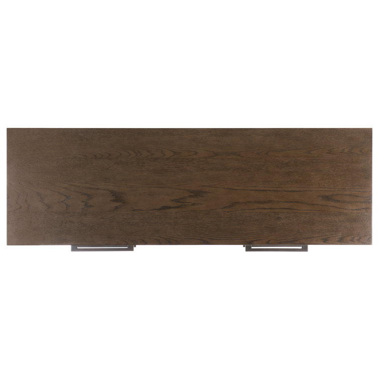 Estelle Ash Brown and Gunmetal Modern 6-Drawer Dresser