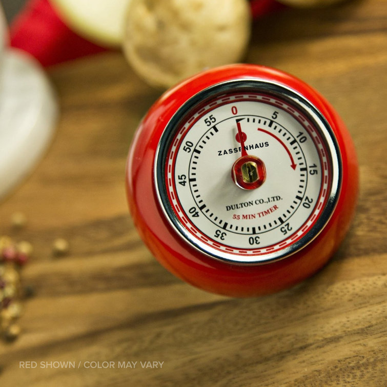 Cream Retro Magnetic Steel Kitchen Timer