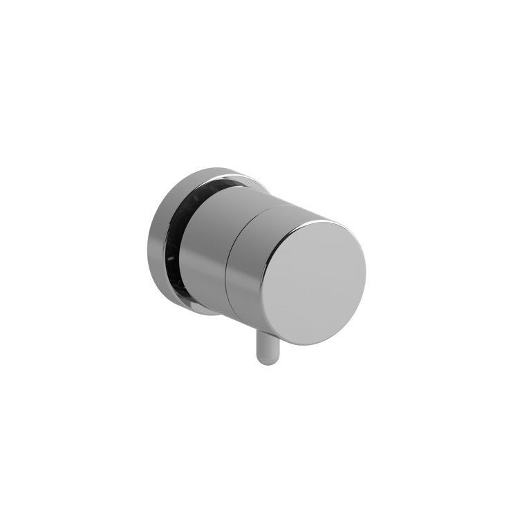 Brushed Nickel Wall-Mounted Lever Volume Control Trim