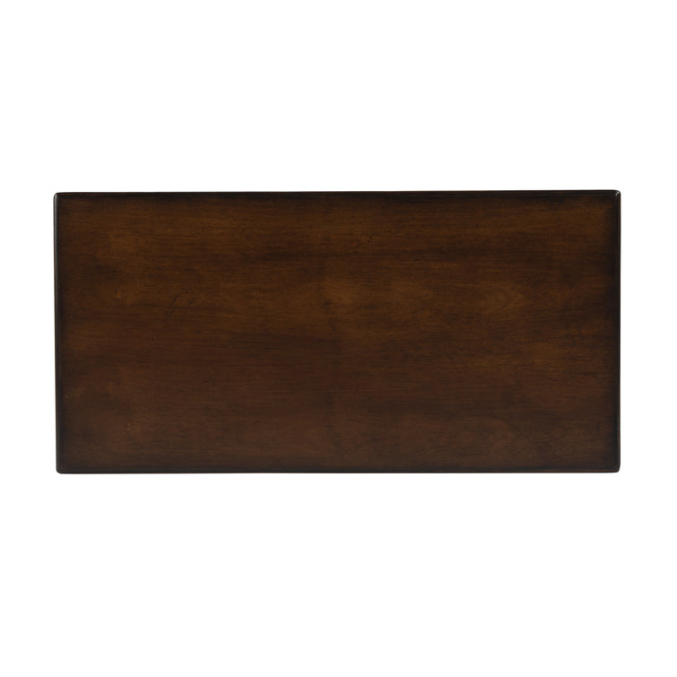Marcus Antique Cherry Rectangular Wood Side Table with Storage