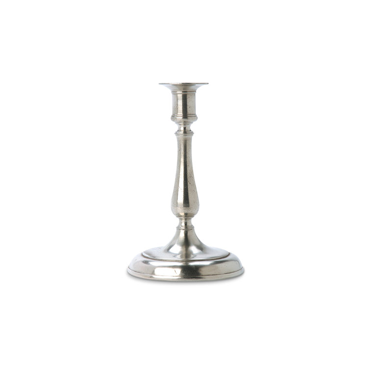 8.5'' Pewter Traditional Tabletop Candlestick