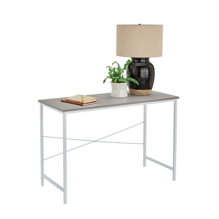 Modern Smoky Taupe Wood Writing Desk 43''