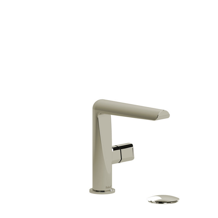 Polished Nickel Single Hole Bathroom Faucet with Lever Handle