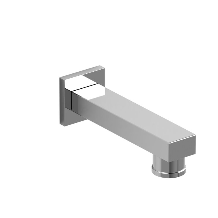 Sleek Chrome Wall Mounted Tub Spout - Rust Resistant