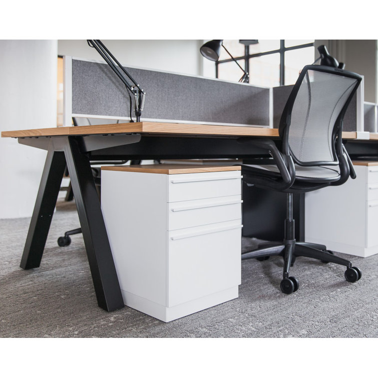 Black Adjustable Pinstripe Mesh Swivel Task Chair