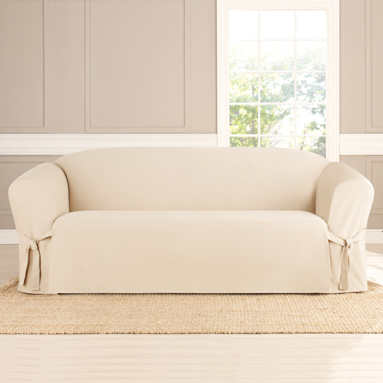 Natural Heavyweight Cotton Duck 96" Sofa Slipcover