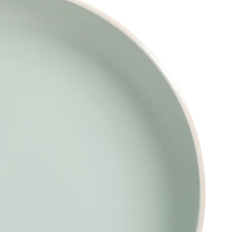 Matte Teal Ceramic 12-Piece Dinnerware Set, Service for 4