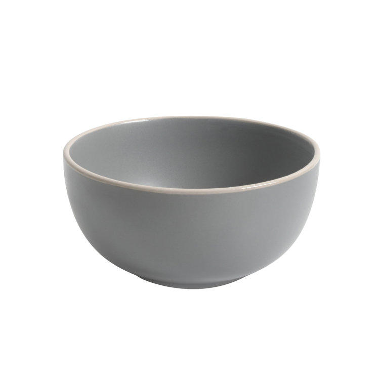 Matte Gray Ceramic 12-Piece Dinnerware Set Service for 4