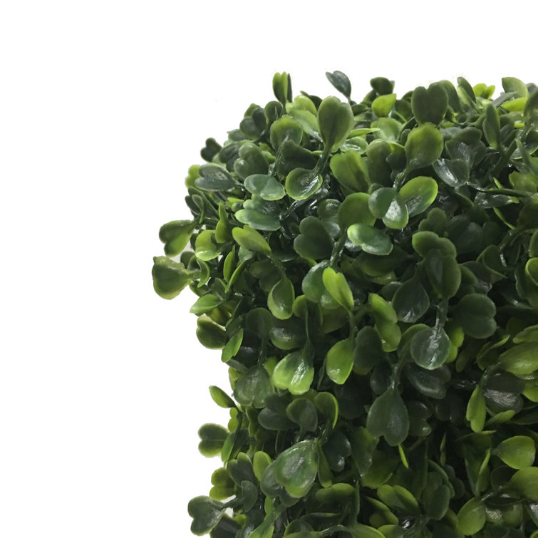 Vickerman 36" Artificial Green Boxwood Hedge for Outdoor Use