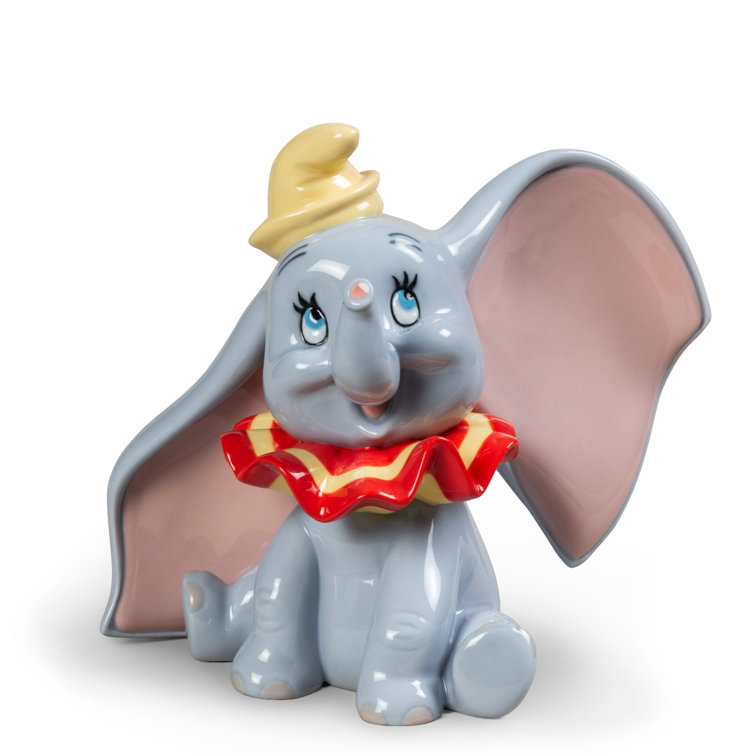 Glossy Porcelain Dumbo Figurine by Eva Maria Cuerva