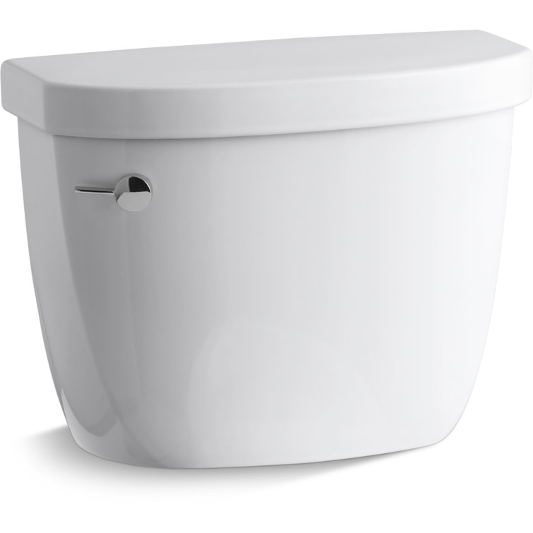 White Ceramic High-Efficiency Toilet Tank with AquaPiston Flush