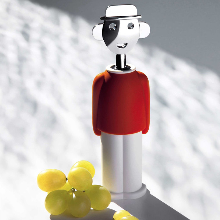 Alessandro M. Red and White Cartoon Corkscrew