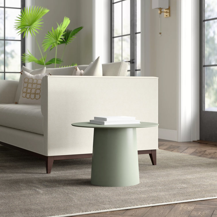 Dark Olive Metal Indoor/Outdoor Side Table