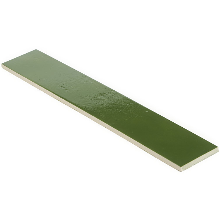 Moss Green 3x18 Rectified Polished Porcelain Tile