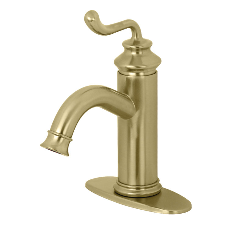 Royale Brushed Brass Single-Handle Bathroom Faucet