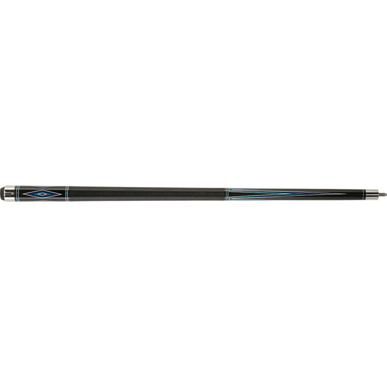 59'' Black and Teal Maple Pool Cue with 13mm Tip