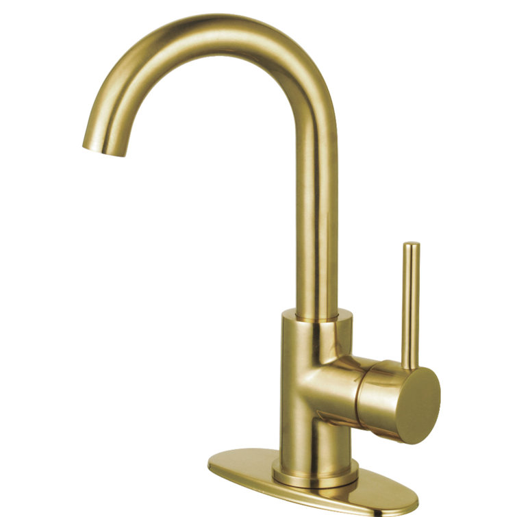 Brushed Brass Single-Handle Bar Prep Faucet