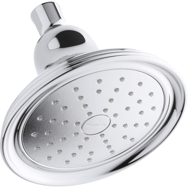 Polished Chrome Wall Mounted Single-Function Showerhead