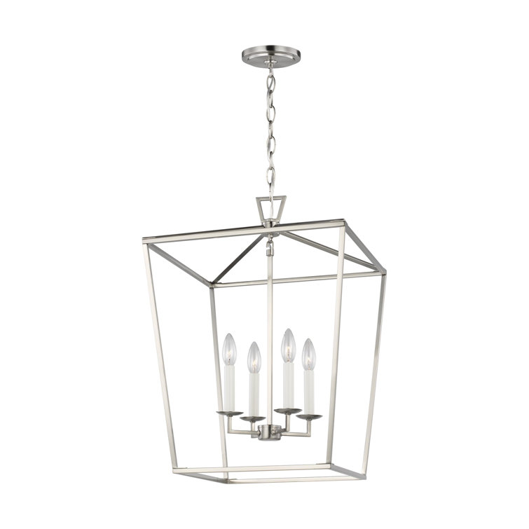 Elegant Mini Dianna 4-Light Brushed Nickel Indoor/Outdoor Pendant