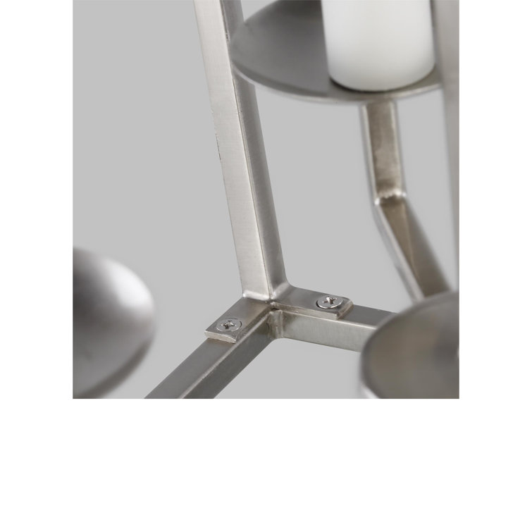 Elegant Mini Dianna 4-Light Brushed Nickel Indoor/Outdoor Pendant