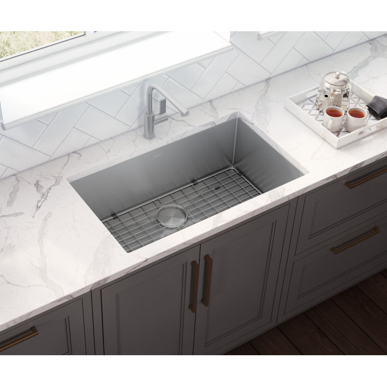 Ruvati 32-inch Satin Finish Stainless Steel Single Bowl Kitchen Sink