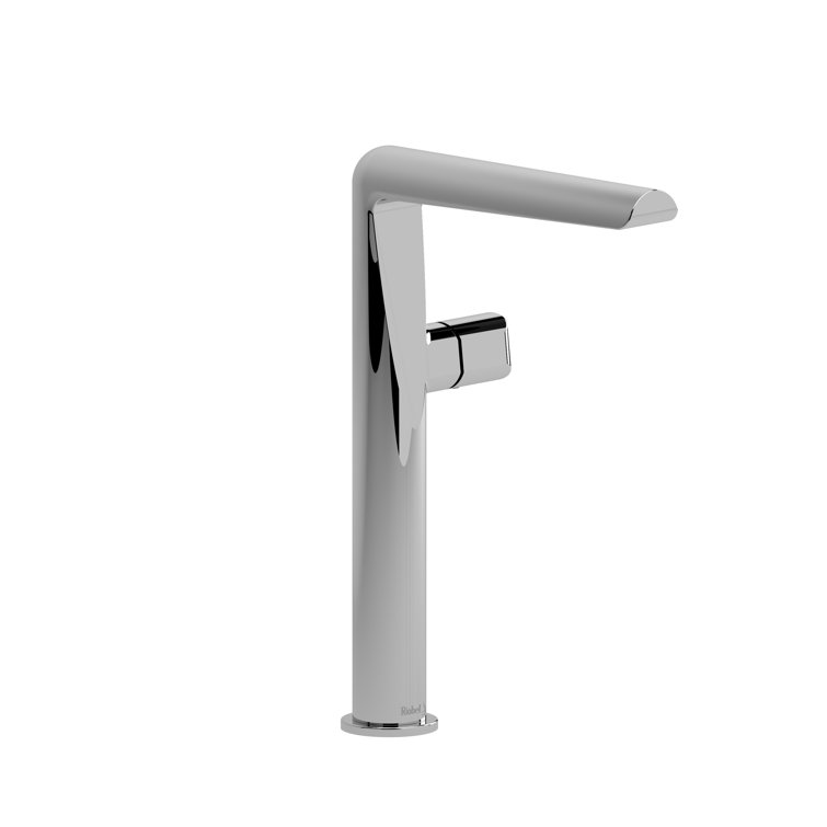 Parabola™ Brushed Chrome Single Hole Minimalist Bathroom Faucet