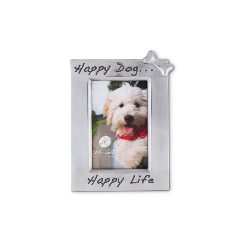 Classic Gray Aluminum 4x6 Tabletop Picture Frame